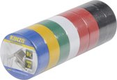 8 rouleaux de tape isolant de couleur - 18 mm x 5 mètres - Tape isolant