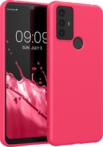 kwmobile telefoonhoesje geschikt voor TCL 30 E / 30 SE - Hoesje voor smartphone - Back cover in neon roze