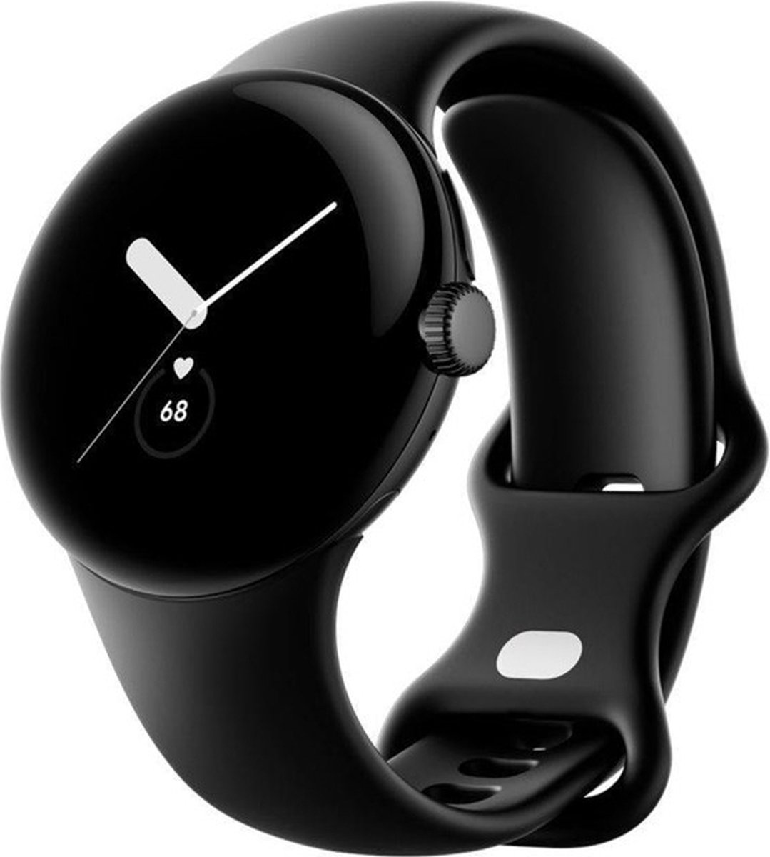 Google Pixel Watch – Montre connectée Android avec suivi et analyse des activités – Montre de suivi de la fréquence cardiaque – Matte Black Stainless Steel case with Obsidian Active band, LTE