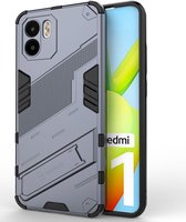 Xiaomi Redmi A1 / A2 Hoesje Shockproof Kickstand Back Cover Blauw