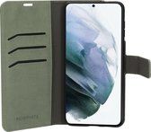 Mobiparts hoesje geschikt voor Samsung Galaxy S21 Plus - Wallet/Boekhoesje - Eco Leer - Magneet Sluiting - Opberg vakken - Groen