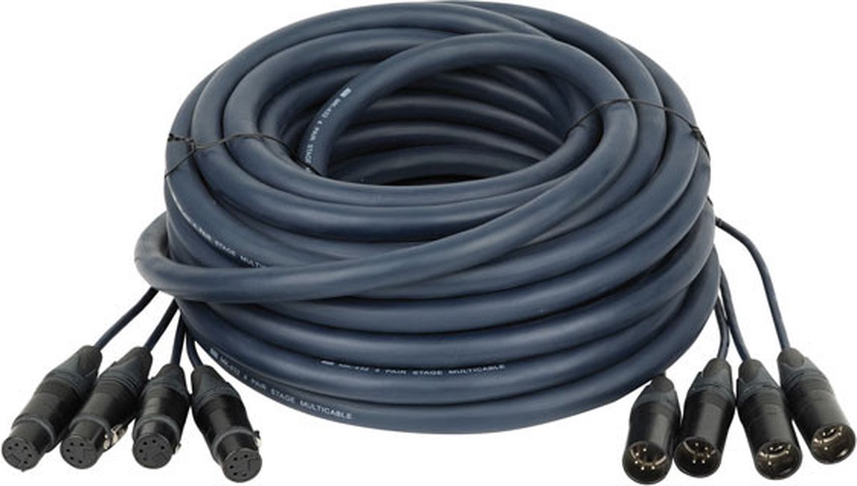 DAP Neutrik DMX Multi 5-Pin 10m multikabel 4-voudig