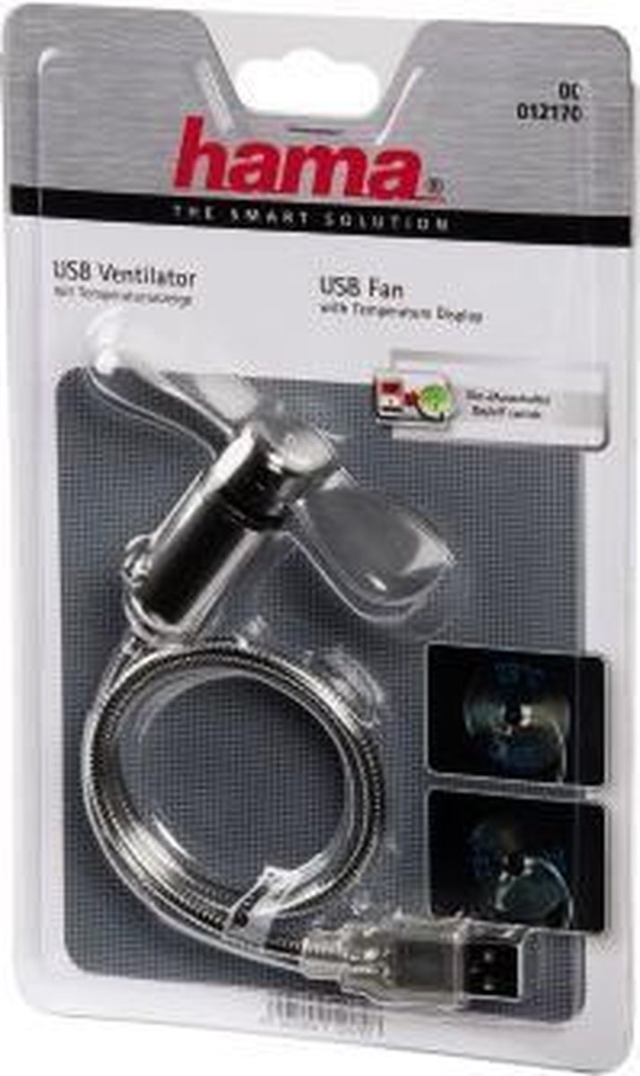 Hama Usb Ventilator Met Thermometer