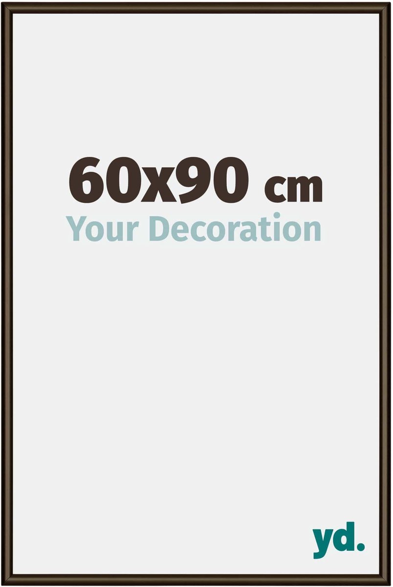 yd. Your Decoration - Fotolijst 60x90 cm - Aluminium - Walnoot Structuur - New York
