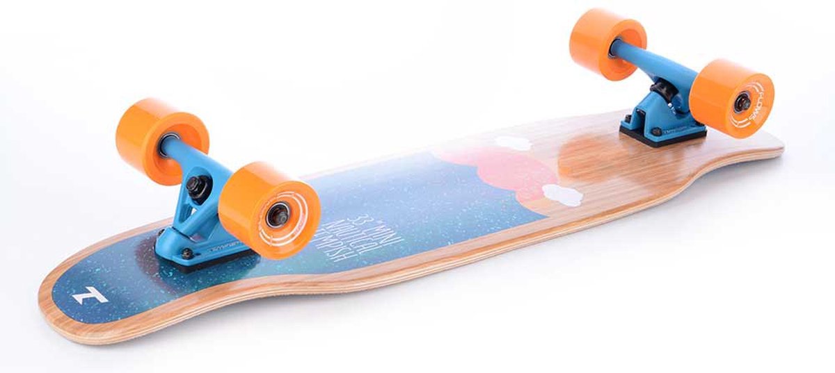 Tempish – Mini Nautical Longboard – 33 inch 84 cm – Licht & Wendbaar Multicolor