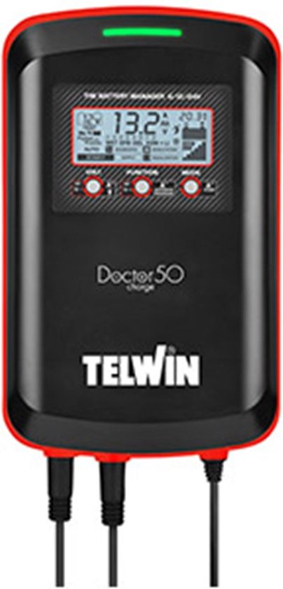 TELWIN Multifunctionele acculader start DOCTOR CHARGE 50 230V 6V/12V/24V Doctor Charge 50 – Nieuw model