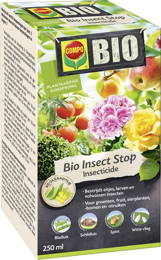 COMPO Bio Insect Stop - biologische insectenbestrijder - bestrijdt eitjes, larven en volwassen insecten - 250 ml