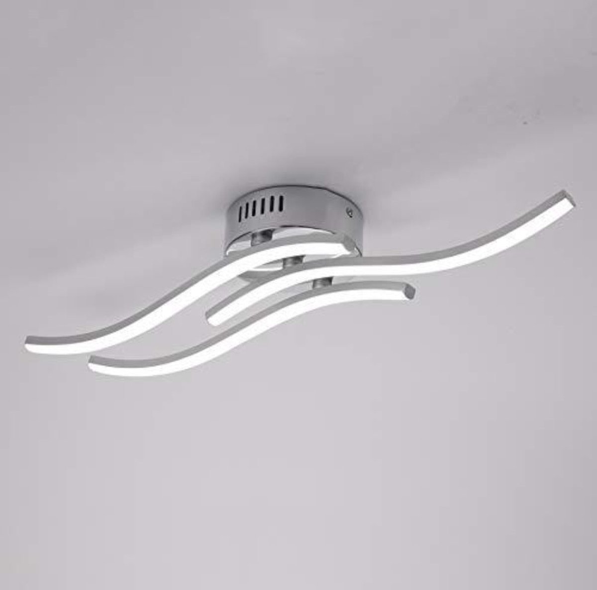 Plafonnier LED , suspension luminaire en forme de vague, lumière blanche  neutre 4000k,... | bol.com