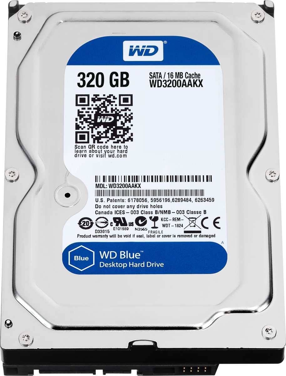 WD Blue WD3200AAKX 320GB SATA 6 Gb/s interface. 7200rpm. 16MB Buffer. 2 Year