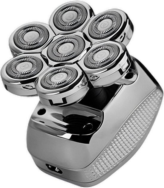 Hoofd Scheerapparaat Skull Shaver Tondeuse Trimmer 7 Kops Kaal Mannen