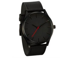 Hidzo Horloge Reloj Ø 47 mm - Zwart - Inclusief horlogedoosje