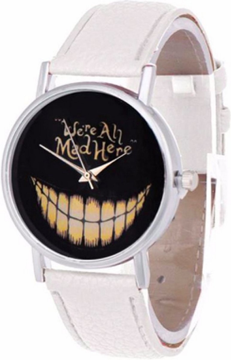 Hidzo Horloge North ø 37 mm - Zwart-Wit - Inclusief horlogedoosje