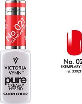 VICTORIA VYNN™ Gel Nagellak - Gel Polish - Pure Creamy Hybrid  - 8 ml - Exemplary Red  - 021 - Rood