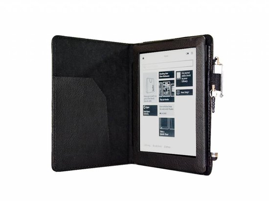 Mantel lever Verdragen Kobo Aura 6 inch (1e type 2013) eReader Sleep Cover, Premium Case,  Betaalbare zwarte Hoes | bol.com