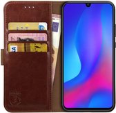 Rosso Element Huawei P Smart Plus (2019) Hoesje Book Cover Bruin