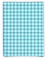 LIEF! Kinderhoeslaken Check - 40x80 cm - Licht blauw