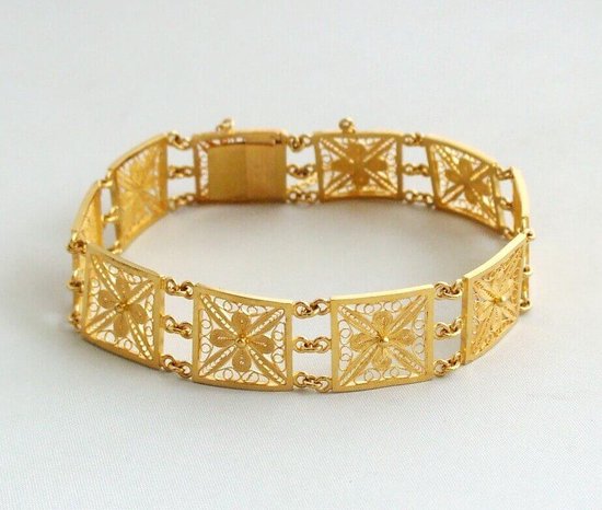 21 karaat gouden filigrain armband | bol.com