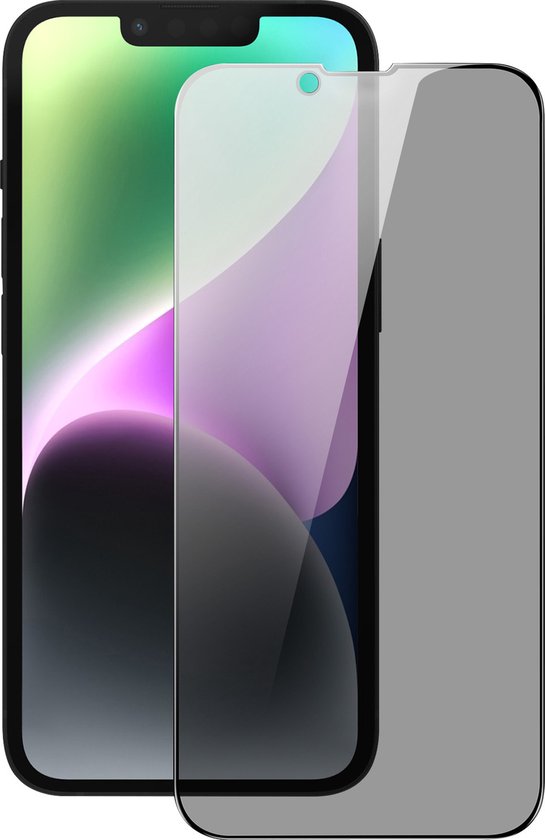 Dux Ducis - Protecteur d'écran de confidentialité - Convient pour iPhone 13/13 Pro/14 - Tempered Glass - Zwart