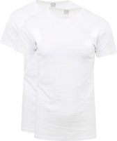 Alan Red - Copenhagen T-shirt O-Hals Wit 2-Pack - Heren - Maat L - Slim-fit