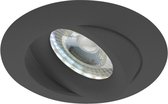 Noxion Verzonken Spot Flox MR16 Kantelbaar Zwart | Zaagmaat 70mm - GU10 Fitting.