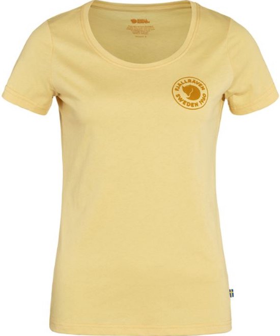 FJALLRAVEN Logo T-shirt W mais yellow - M