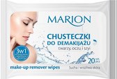 Marion - Face, Eye and Neck Makeup Remover Wipes To Score Dry And Sensitive 20Pcs