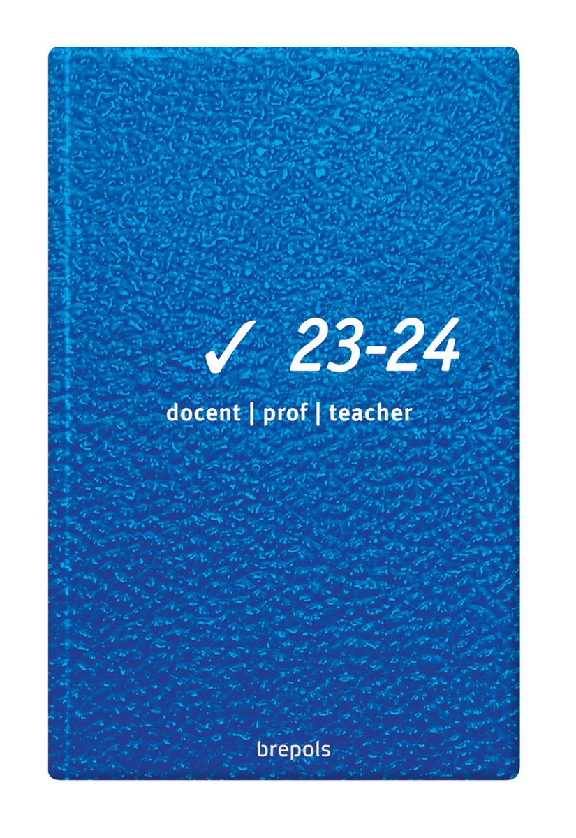 Brepols Schoolagenda 2023-2024 - CLEAR Prof - Leraren/Prof - Weekoverzicht - Transparant - 9 x 16 cm
