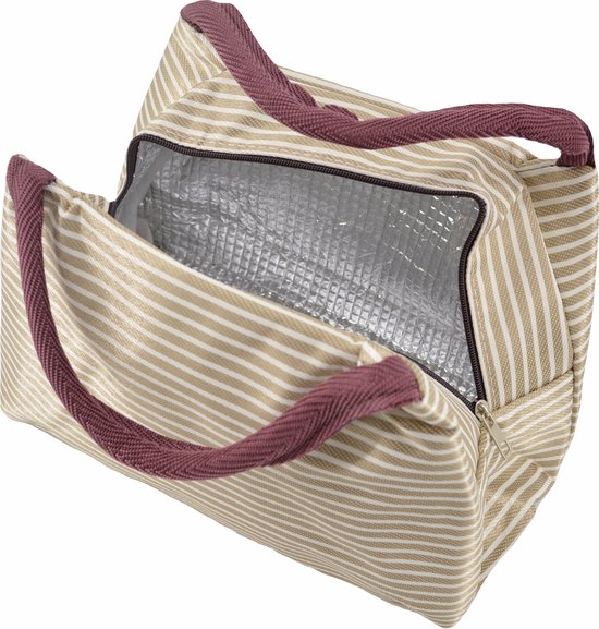 Koeltas - Beige/Wit - Lunchtas - Polyester / Nylon - 23x15x20 cm - Fashion Favorite van KOEL — afbeelding 3