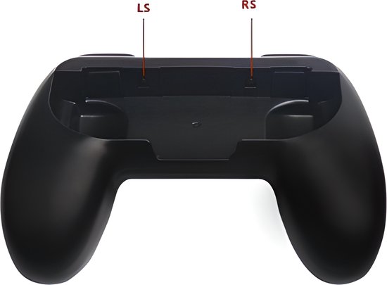 Heuts Goods - Joy Con Controller Grip geschikt voor Nintendo Switch - Joy Con Controller Grip - Accessoire geschikt voor Nintendo Switch - Set van 2 - Zwart/Zwart - Heuts Goods