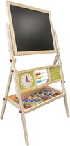Multifunctioneel educatief houten tekenbord voor kinderen – schoolbord – whiteboard – krijtbord - V.A. 3 jaar