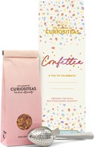 Curiositeas - thee - kadodoos - cadeaudoos - geschenkdoos - giftset - bergamot thee - confetti - inclusief theelepelklem - verjaardag - zomaar - moederdag cadeautje - vriendin