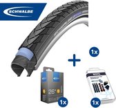 Fietsband - Schwalbe - Buiten- & binnenband - Marathon Plus & DV12 - 26 inch x 1 1/4 - 27.5 inch x 1.75 - 40 mm - Met plaksetje