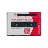 Grundig Steno Cassette GGO5610 - 30 minutes - Convient aux machines à dicter analogiques Grundig - 1-Pack