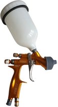 CEZET Professioneel premium spuitpistool TR 300 met cup - kleur: goud - 1.6 mm nozzle - pneumatisch - automotive - werkplaats