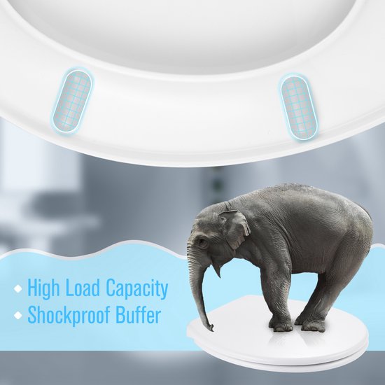 Coree Abattant WC - Abattant WC O-seat - Soft close - Snap off - Thermoplastique - Wit - TS13