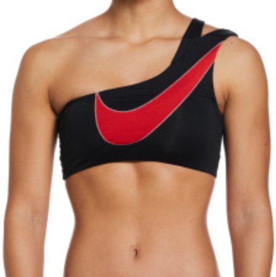 Nike Damen Bikini topje Swoosh Block Black- Maat L