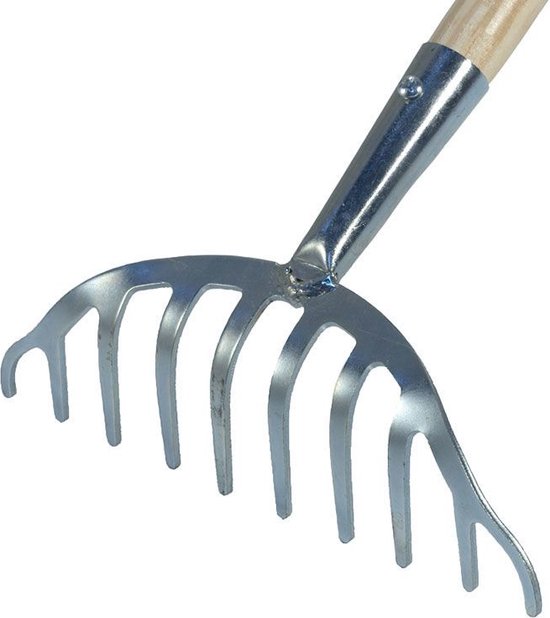MM Eurotool Rozenhark met 10 verzinkte tanden en steel 160 cm — afbeelding 2