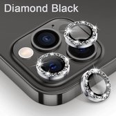 Diamanten - camera glasbeschermer voor iPhone 13 / 13 Mini - Silver