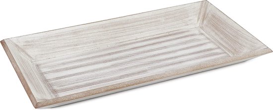 Plateau en bois - plateau en bois vintage droitier - plateau au look rustique - grand foulard décoratif (01 pièces - plateau droitier)