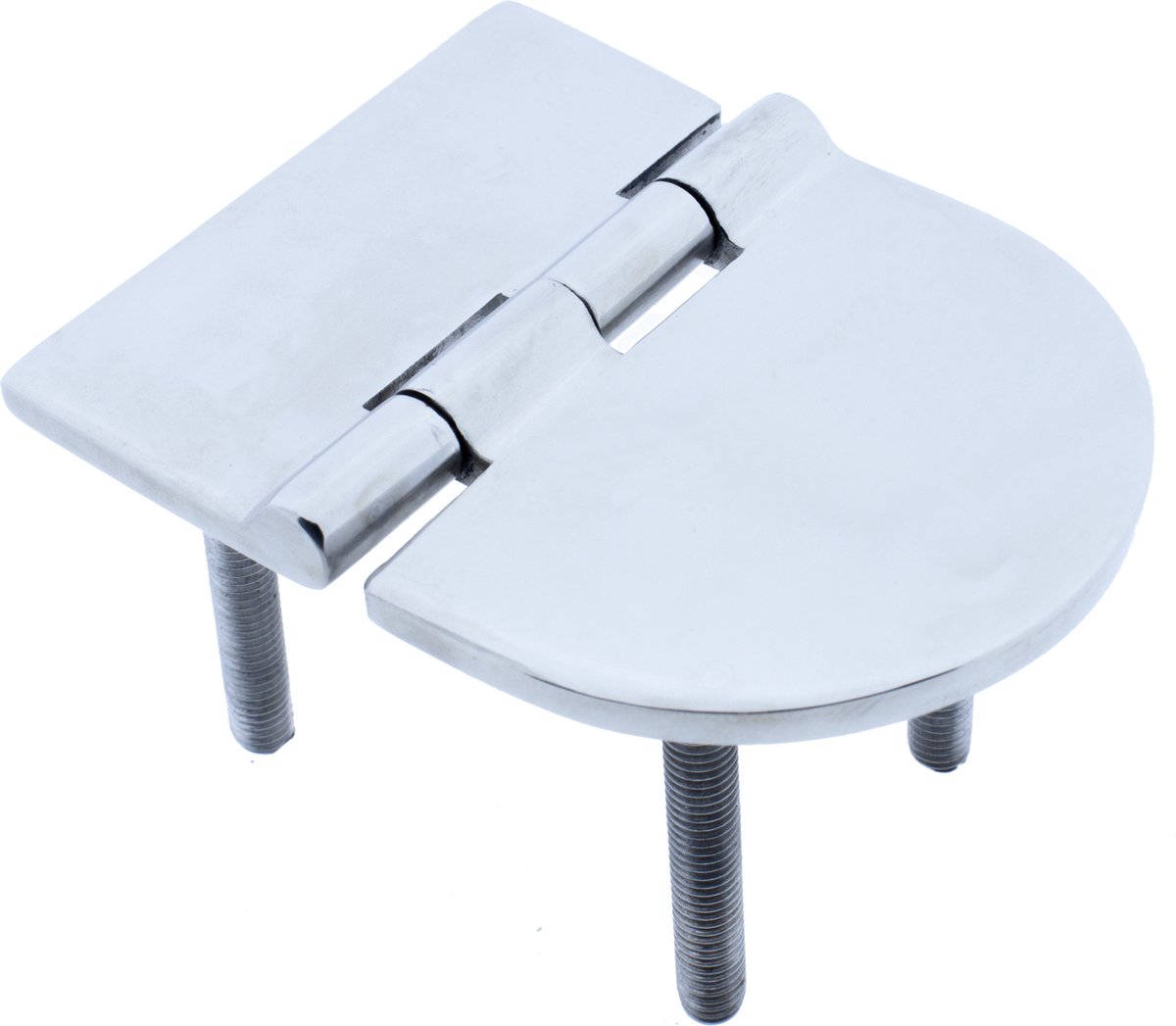 Luikscharnier - 83x65x4 - Rvs 316 - Knoop onder