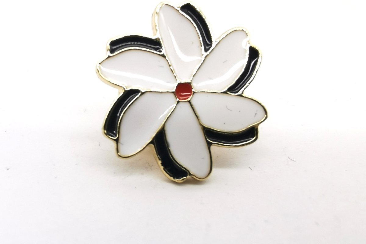 - Herdenkingen - symbool - goudkleurig Melati speld - de Indische Jasmijn - Heel erg gewaardigd cadeau te geven aan personen om Respect te tonen en Herdenking