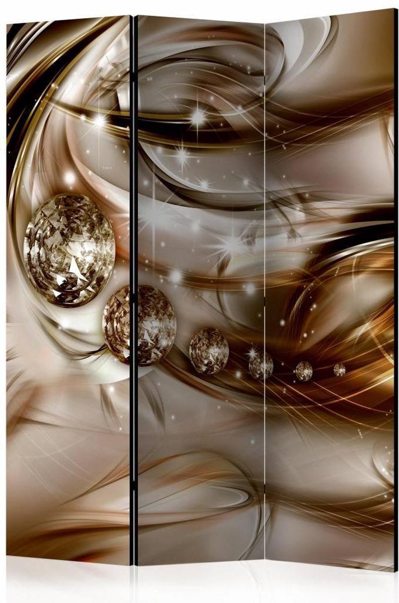 Vouwscherm - Diamanten 135x172cm , gemonteerd geleverd (kamerscherm) dubbelzijdig geprint