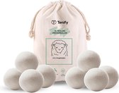 Tenify 8 XL Drogerballen - Wasbollen - Duurzaam - Schaapswol - Wasverzachter - Wasdrogerballen - Herbruikbare Droogballen - Energie Besparen
