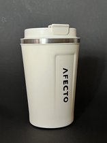 koffie to go beker | coffee to go | isolerende beker zandkleur | herbruikbaar | inhoud 380 ml