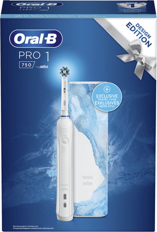 Oral-B PRO 1 - 750 Volwassene Roterende-oscillerende tandenborstel Wit - Oral B