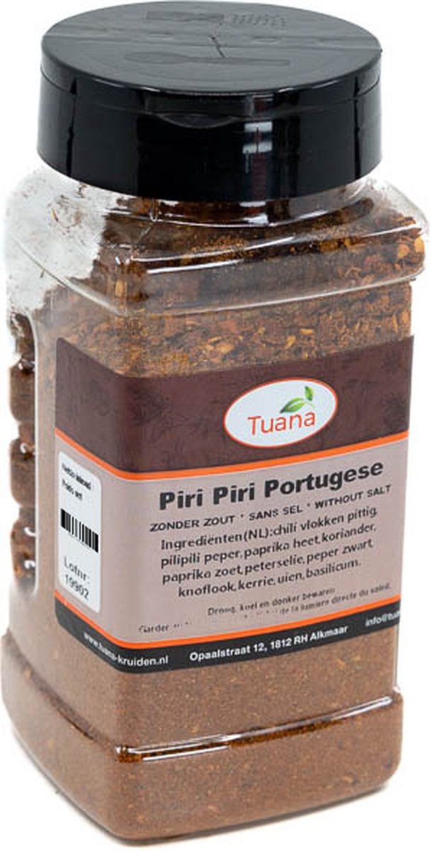 Goedkoopste Tuana Kruiden - Piri Piri Portugese Kruidenmix Fijn - Strooibus 140 Gram - Kruiden Zonder Zout - MP-P-0028