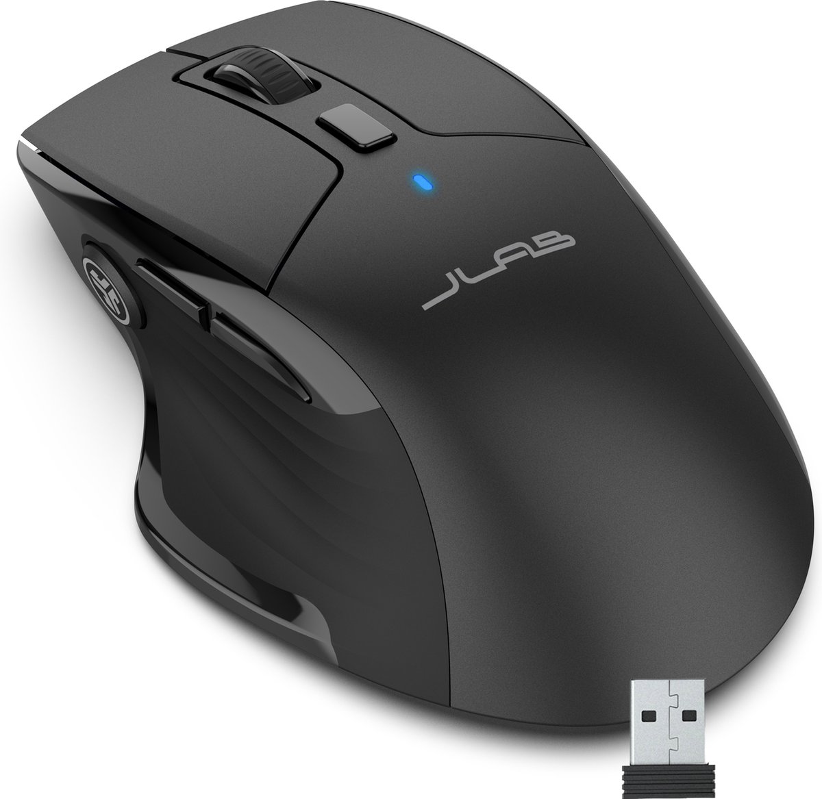 JLAB JBuds Bluetooth Muis - Draadloos - USB - 3 Devices - Stil - Oplaadbaar - DPI 1200/1600/2000/2400 - Ergonomisch design