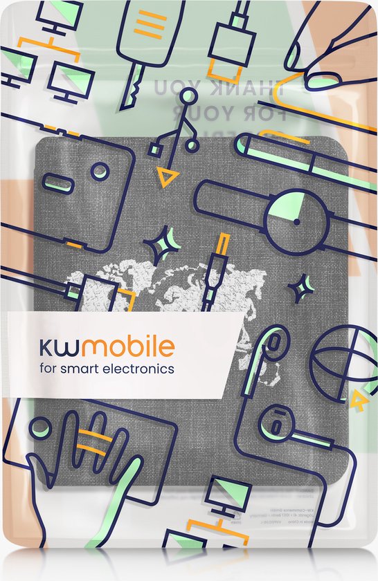 Custodia Per Kobo Libra Colour | Cover In Tela E Pelle PU Con Chiusura Magnetica - Protettiva Ed Elegante - Foto 4