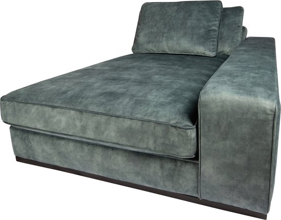PTMD Sofa Block Chaise Longue Arm R Adore Petrol