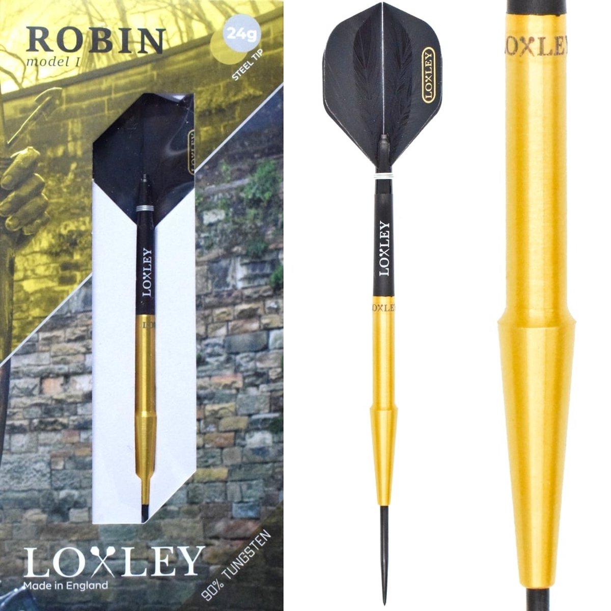 Loxley Robin 90% Model 1 Gold Edition - Dartpijlen - 24 Gram
